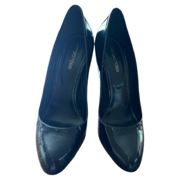 Sergio Rossi Patent Leather Black Heels - Picture 7 of 7